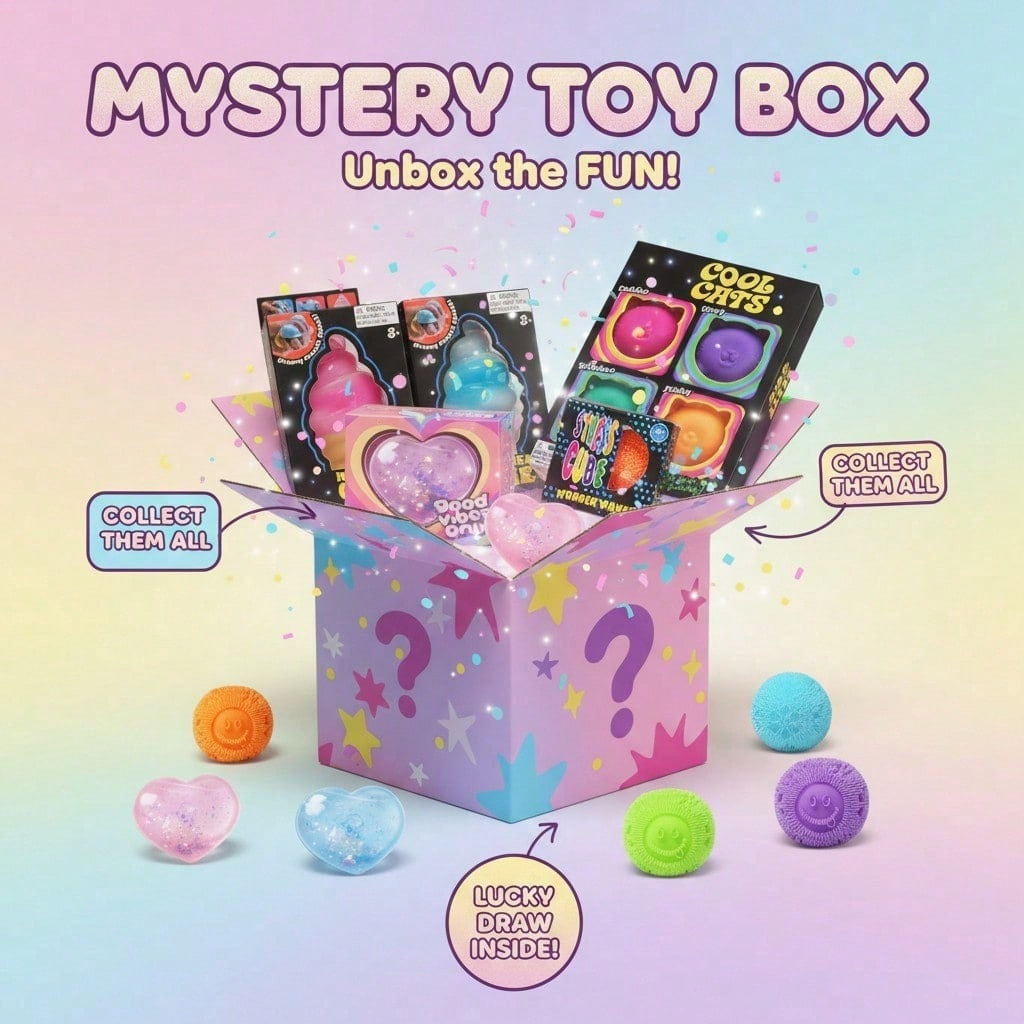 กล่องสุ่มของเล่นบีบสัมผัส 100+ - Party Games Game บทวิจารณ์และราคา