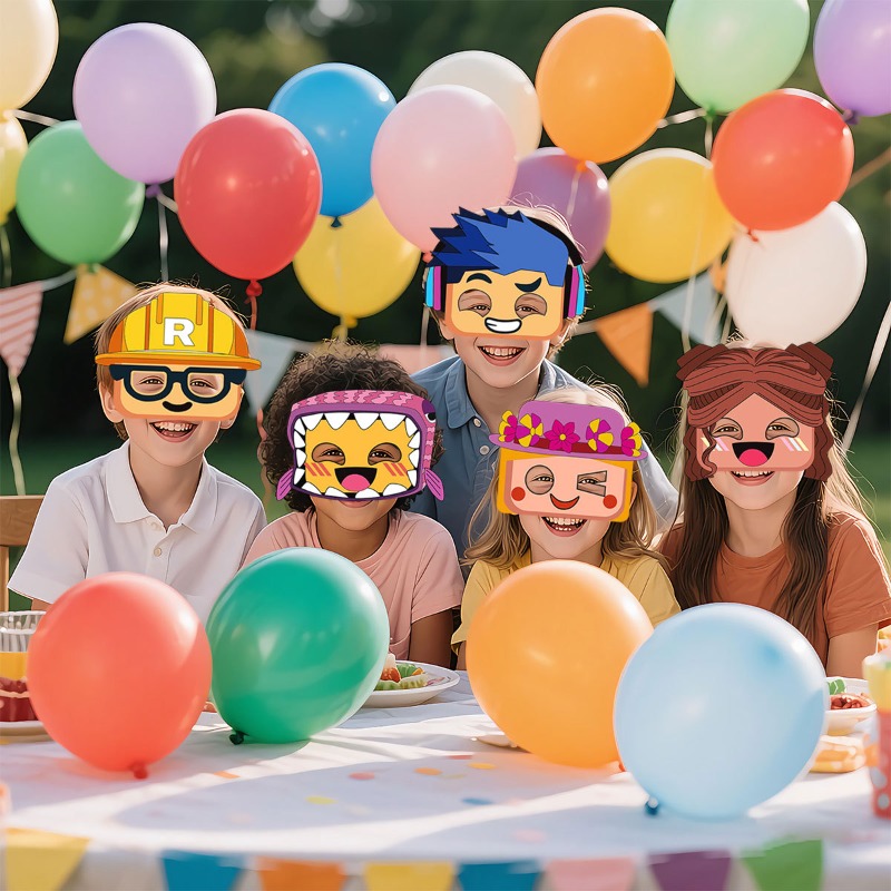 หน้ากากกระดาษลายการ์ตูน ROBLOX - Party Games In Roblox บทวิจารณ์และราคา