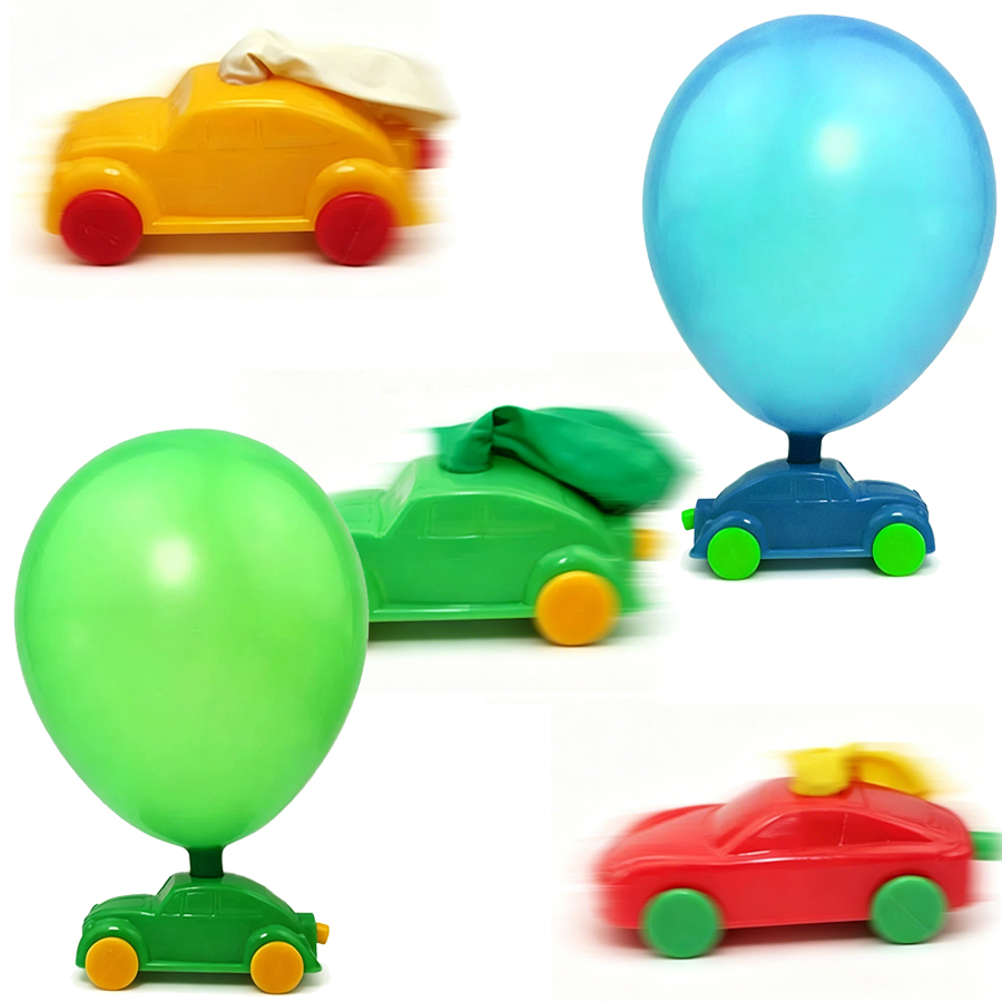 รถแข่งแรงเฉื่อยแบบใช้ลูกโป่ง 2 - Party Games Physical บทวิจารณ์และราคา