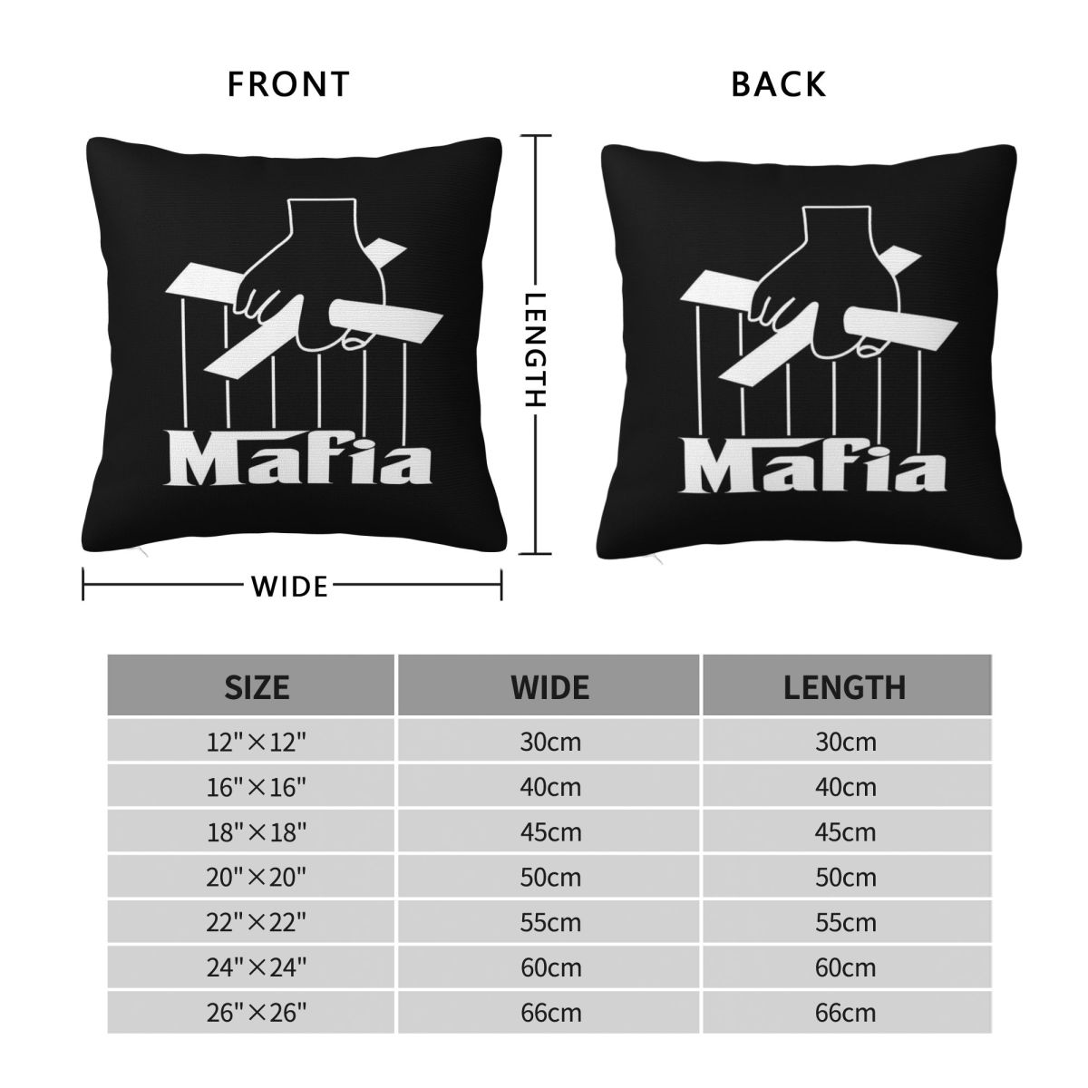 Mafia Party Game Square Pillow - Party Games Mafia บทวิจารณ์และราคา