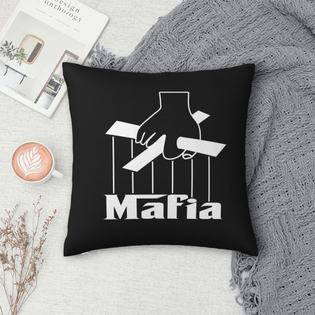 Mafia Party Game Square Pillow - Party Games Mafia บทวิจารณ์และราคา